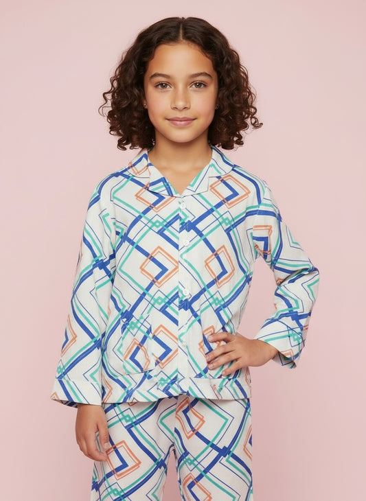 Cappadocia Full Sleeve Abstract Print PJ set