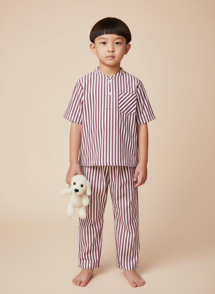 Cappadocia Short Sleeve Striped PJ Set