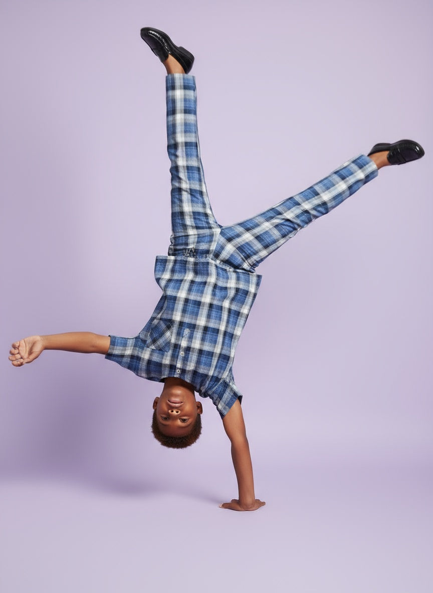 Cappadocia Short Sleeve Checks PJ Set