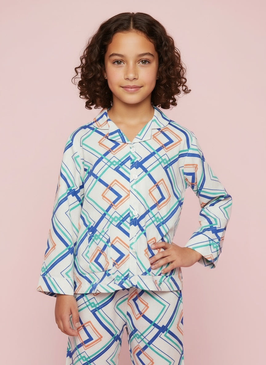 Cappadocia Full Sleeve Abstract Print PJ set