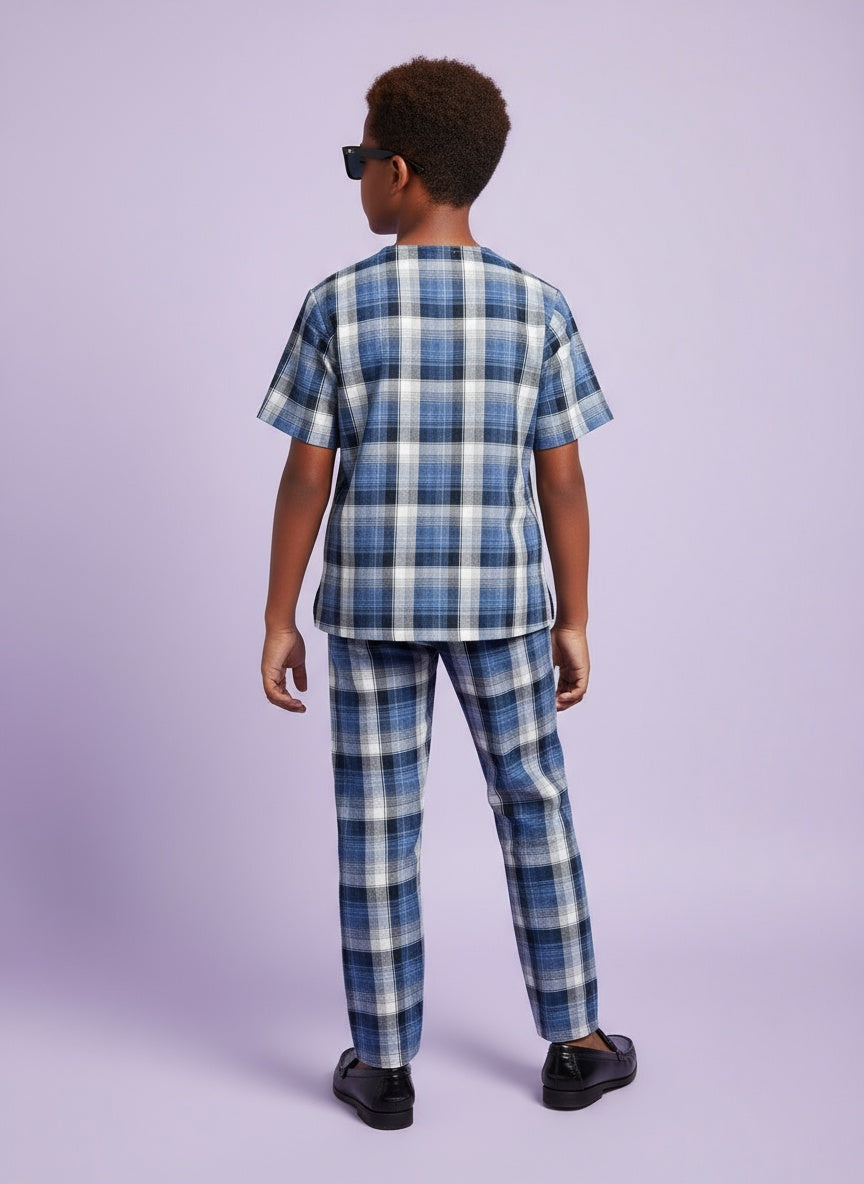Cappadocia Short Sleeve Checks PJ Set