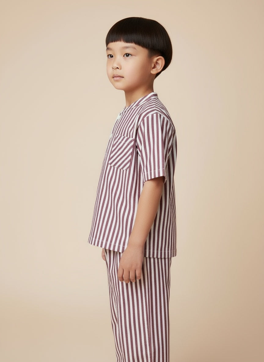 Cappadocia Short Sleeve Striped PJ Set