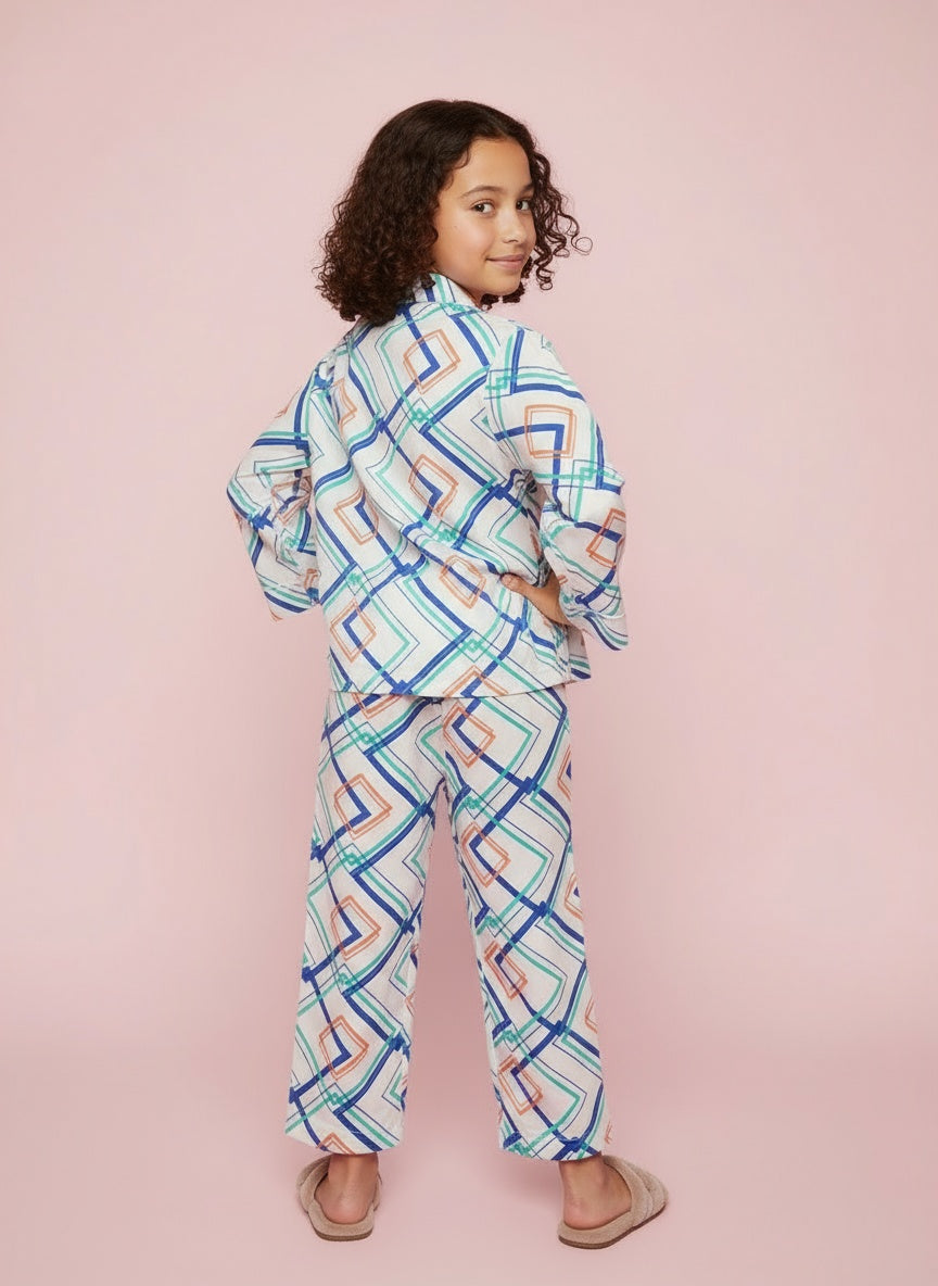 Cappadocia Full Sleeve Abstract Print PJ set