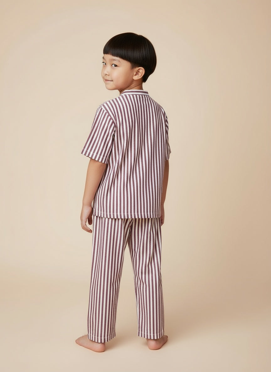 Cappadocia Short Sleeve Striped PJ Set