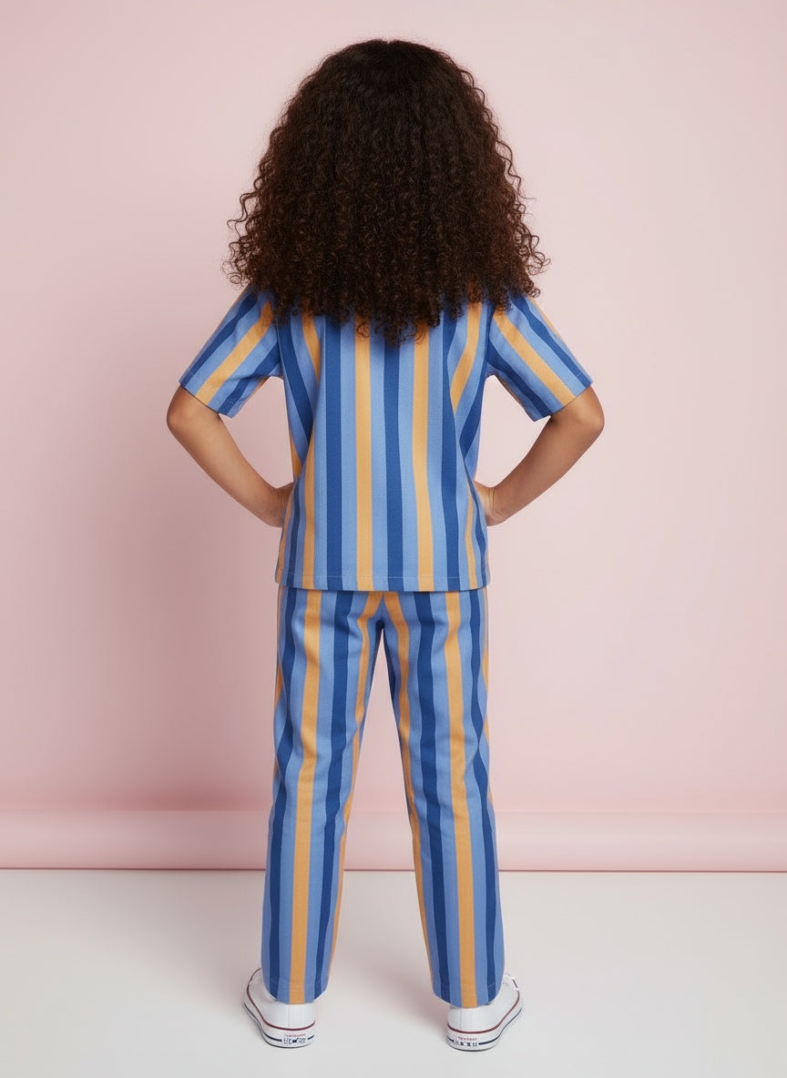 Cappadocia Short Sleeve Stripe PJ Set