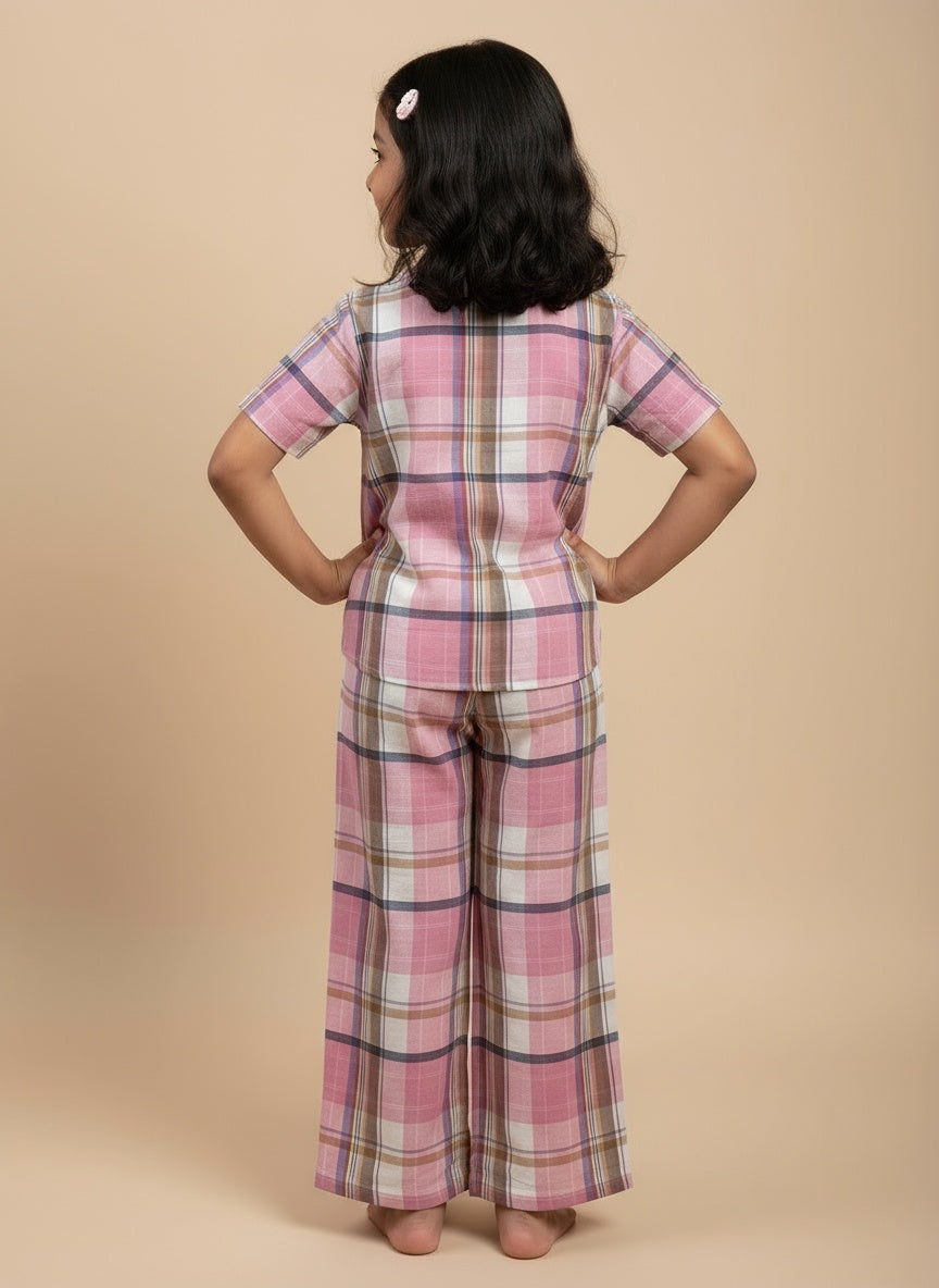 Cappadocia Short Sleeve Checks PJ Set
