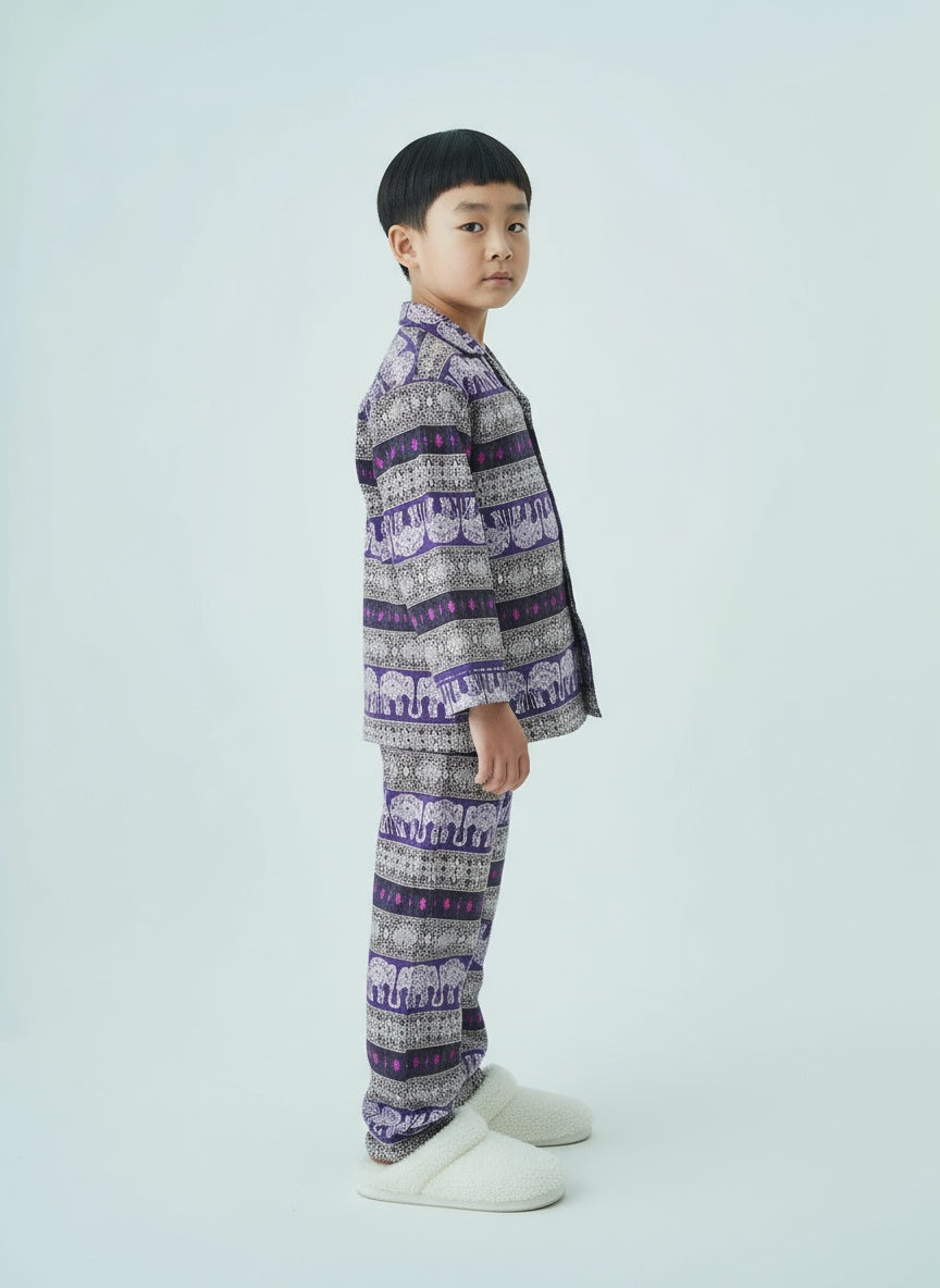 Cappadocia Full Sleeve Indian Elephant Print PJ Set