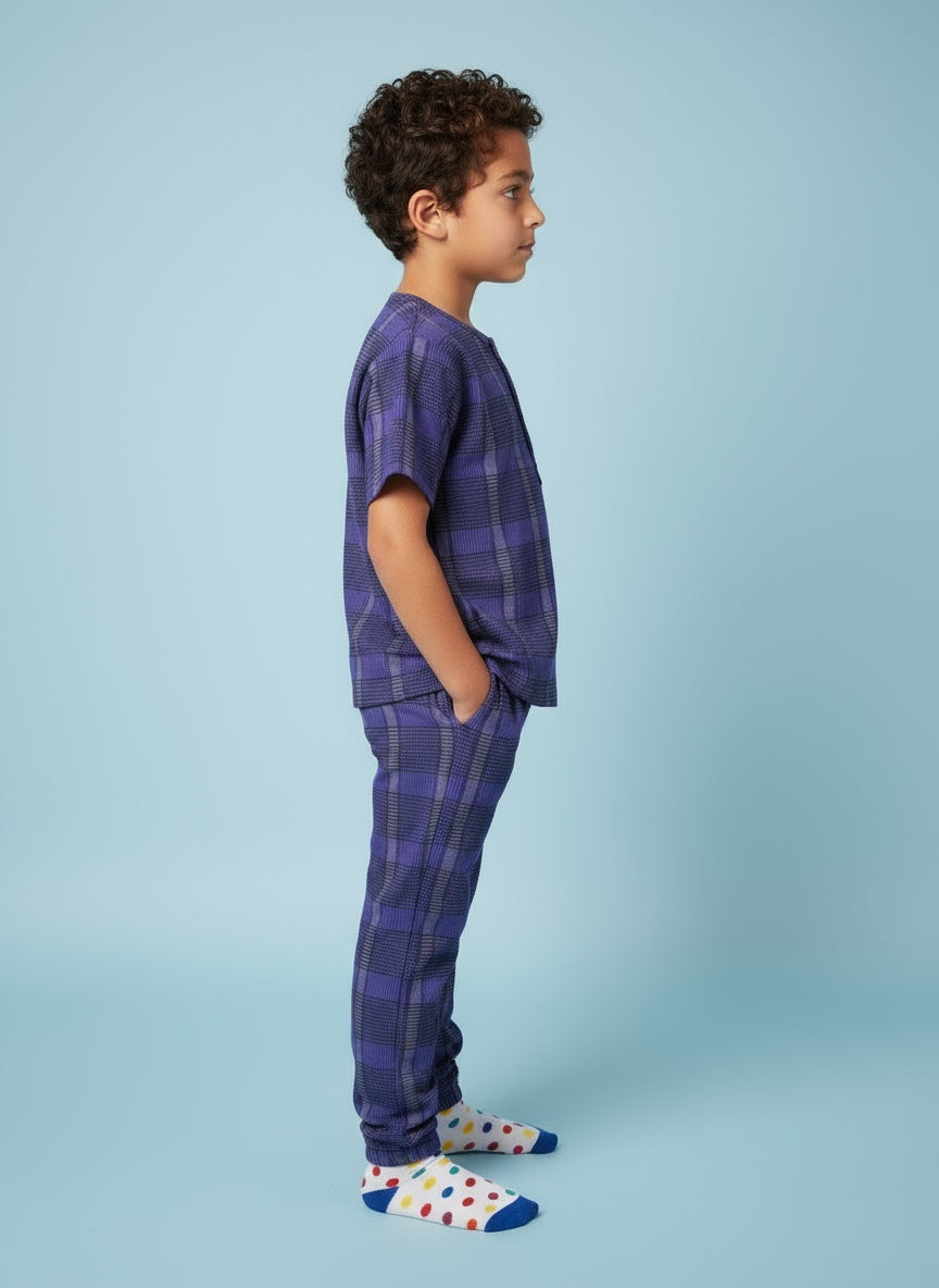 Cappadocia Short Sleeve Checks PJ Set