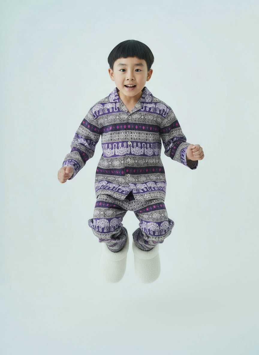 Cappadocia Full Sleeve Indian Elephant Print PJ Set