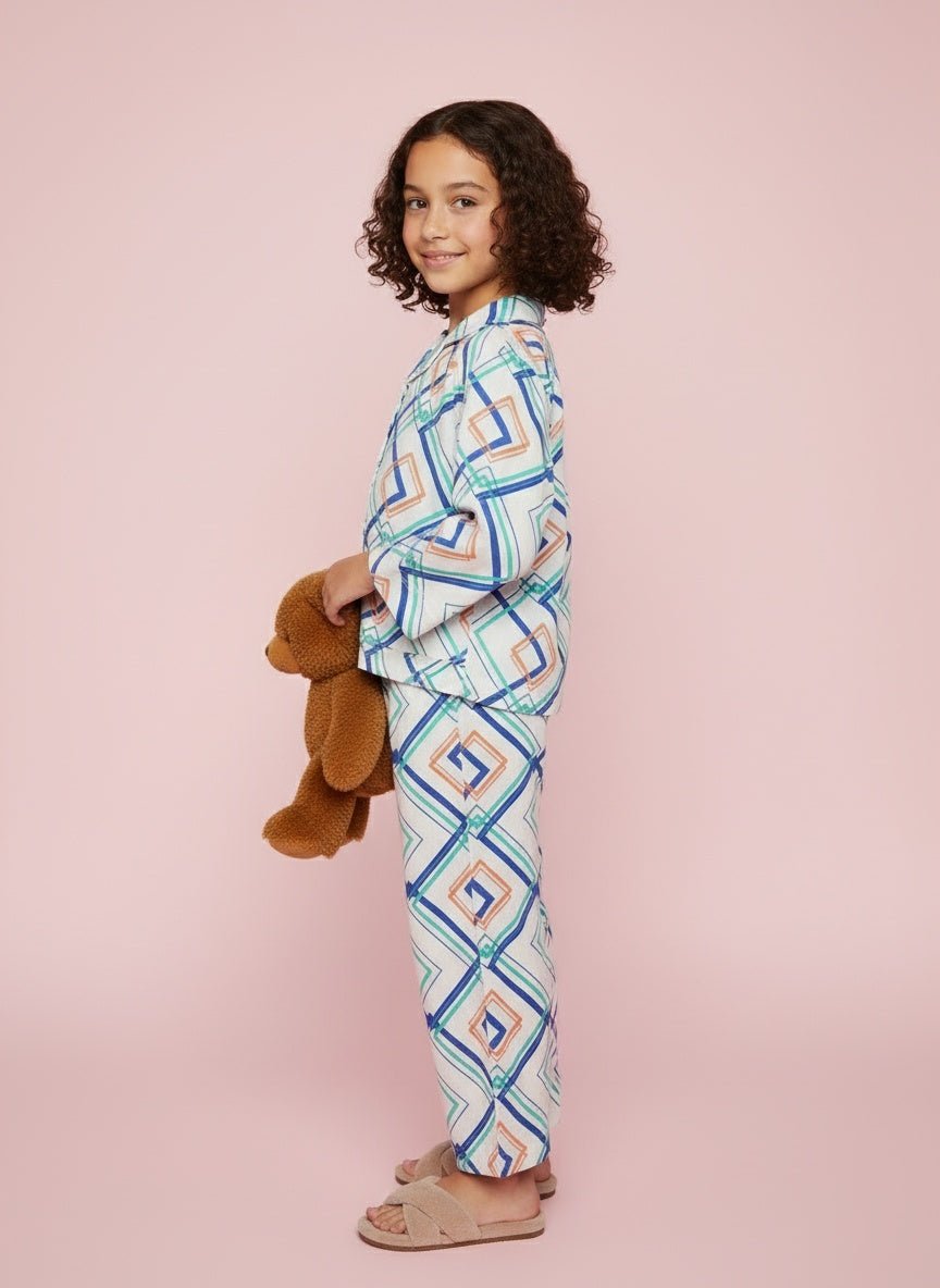 Cappadocia Full Sleeve Abstract Print PJ set