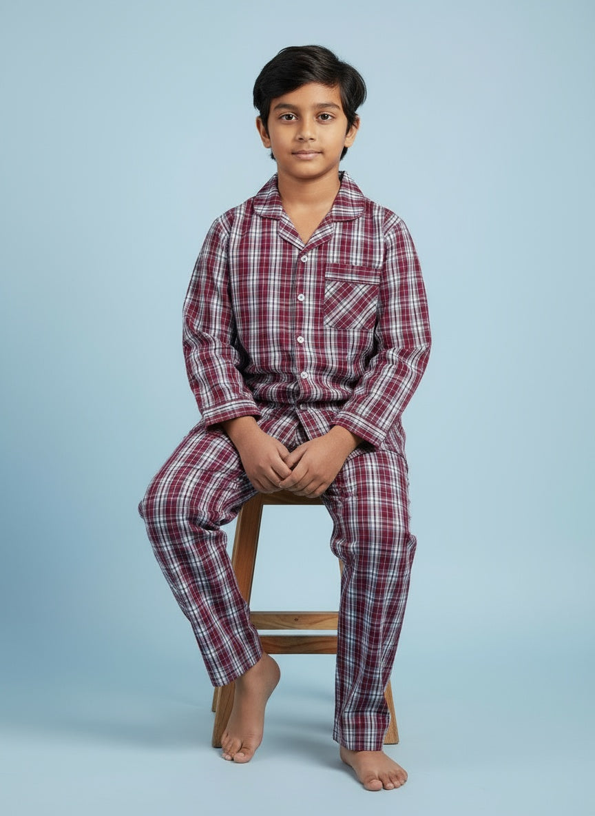 Cappadocia Full Sleeve Checks PJ Set