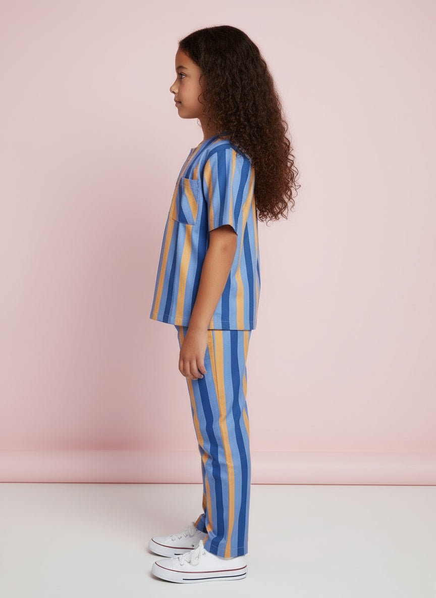 Cappadocia Short Sleeve Stripe PJ Set