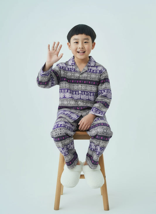 Cappadocia Full Sleeve Indian Elephant Print PJ Set