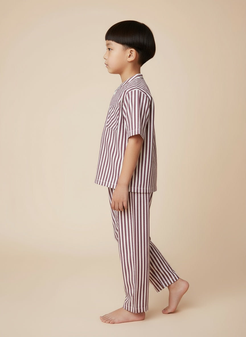Cappadocia Short Sleeve Striped PJ Set