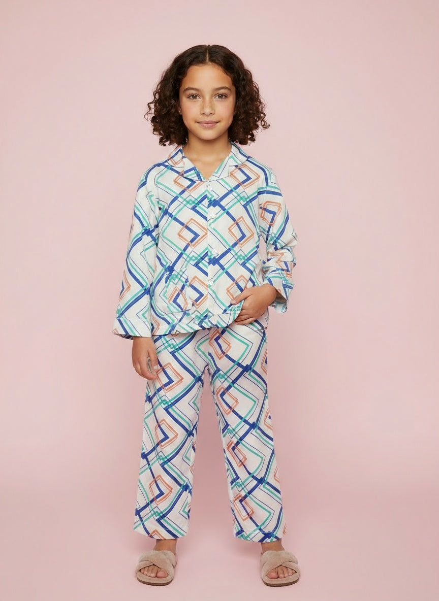 Cappadocia Full Sleeve Abstract Print PJ set