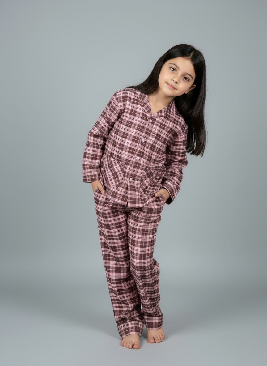 Cappadocia Full Sleeve Checks PJ Set